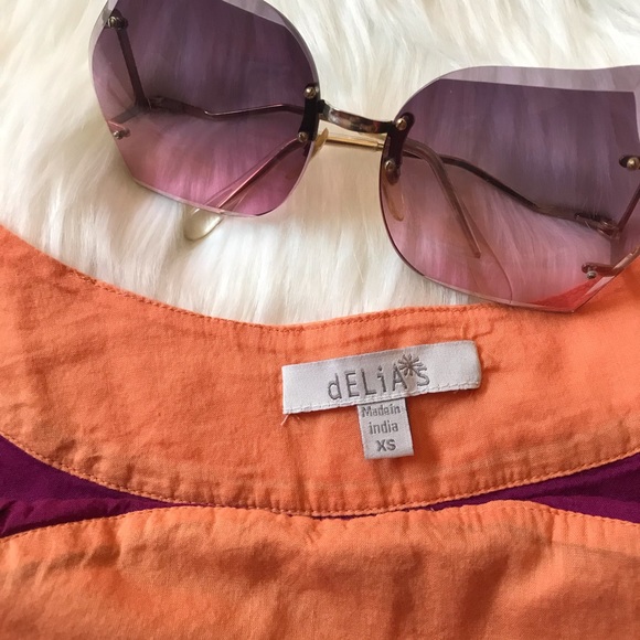 3x$25 dELIA*S Spaghetti Strap Color Block Tank Top, XS - Picture 2 of 6